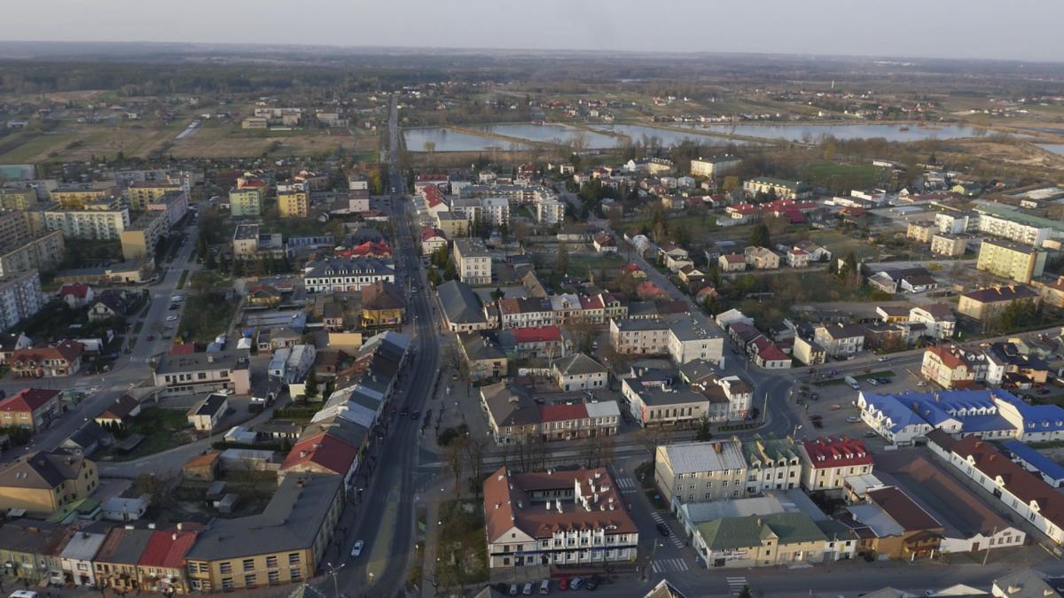 Opole Lubelskie widok z drona